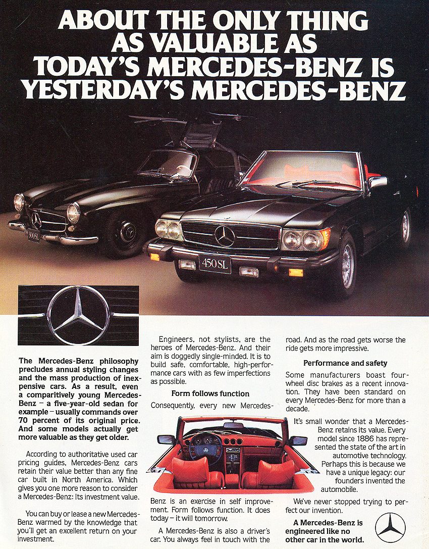 1980 Mercedes R107 450SL